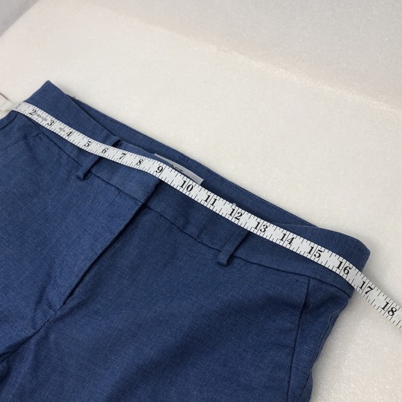LOFT Pants The Riviera Slim Blue Ponte Knit Size 6P Business Casual Crop - Picture 6 of 16